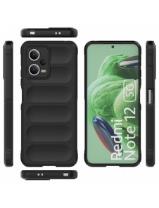 Magic Shield Fodral för Xiaomi Redmi Note 12 5G / Poco X5 5G Flexibelt Armor Cover Svart