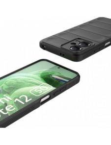Magic Shield Fodral för Xiaomi Redmi Note 12 5G / Poco X5 5G Flexibelt Armor Cover Svart