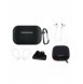 Silikonfodral Set för AirPods Pro 2 / AirPods Pro 1 + Fodral / Öronkrok / Nackrem / Klockarmbandshållare / Karbinhake - svart