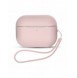 Silikonfodral för AirPods Pro 2 / AirPods Pro 1 + Handledsrem - rosa