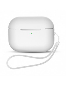 Silikonfodral för AirPods Pro 2 / AirPods Pro 1 + Handledsrem - vit