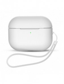 Silikonfodral för AirPods Pro 2 / AirPods Pro 1 + Handledsrem - vit