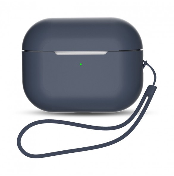 Silikonfodral för AirPods Pro 2 / AirPods Pro 1 + Handledsrem - blå