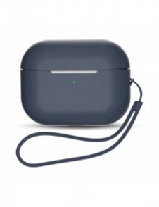 Silikonfodral för AirPods Pro 2 / AirPods Pro 1 + Handledsrem - blå