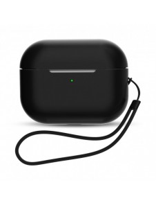 Silikonfodral för AirPods Pro 2 / AirPods Pro 1 + Handledsrem - svart