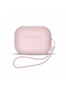 Silikonfodral för AirPods 3 + handledsrem - rosa
