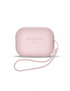 Silikonfodral för AirPods 3 + handledsrem - rosa