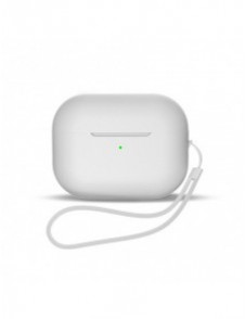 Silikonfodral för AirPods 3 + handledsrem - vit