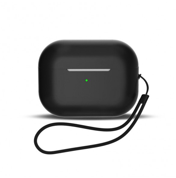 Silikonfodral för AirPods 3 + handledsrem - svart