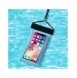 Vattentätt telefonfodral 115 mm x 220 mm pool strandväska svart