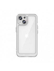 iPhone 15 Outer Space förstärkt fodral med flexibel ram - transparent