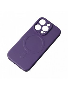 iPhone 14 Pro Max Silikonfodral Magsafe - lila