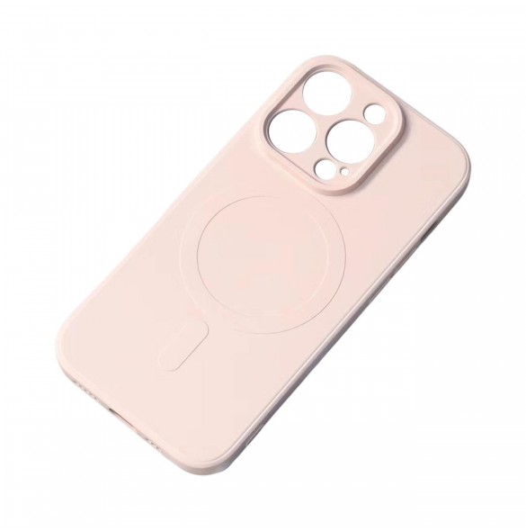 iPhone 13 Pro Max Silikonfodral Magsafe - rosa