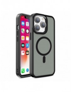 Pansar magnetiskt iPhone 14 Pro Max MagSafe Color Matt Fodral - svart