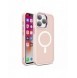Bepansrat magnetiskt iPhone 14 MagSafe Color Matt Fodral - rosa