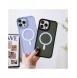 Bepansrat magnetiskt iPhone 13 MagSafe Color Matt Fodral - lila