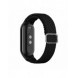 Flätad tygrem Xiaomi Mi Band 8 armbandsarmband - svart