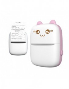 Termoskrivare mini cat HURC9 - rosa