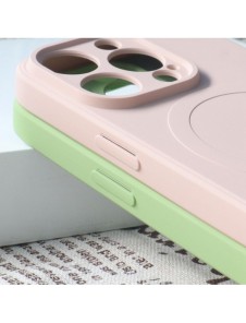 MagSafe-kompatibelt silikonfodral till iPhone 15 Pro Silikonfodral - Blå