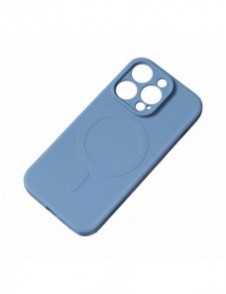 MagSafe kompatibelt silikonfodral för iPhone 15 Silikonfodral - marinblå