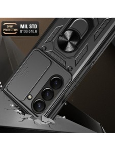 Hybrid Armor Camshield-fodral för Z Fold 5 5G med kameraskydd - blå