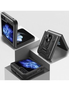 Hybrid Armor Camshield-fodral för Z Flip 5 5G med kameraskydd - Rosa