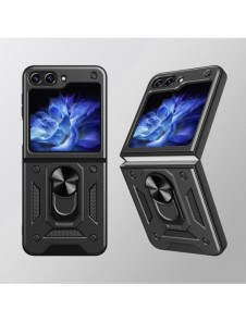 Hybrid Armor Camshield-fodral för Z Flip 5 5G med kameraskydd - Rosa