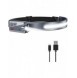 LED pannlampa med IPX4 rörelsesensor USB-C 1200 mAh - svart