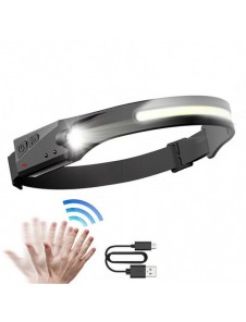 LED pannlampa med IPX4 rörelsesensor USB-C 1200 mAh - svart