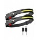 LED pannlampa med IPX4 rörelsesensor USB-C 1200 mAh - svart