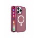 Magnetic Color Matte Fodral till iPhone 15 Pro Max - Burgundy