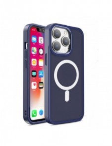 Magnetic Color Matte Fodral till iPhone 15 Pro Max - marinblå
