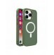 Magnetic Color Matte Fodral till iPhone 15 - grön