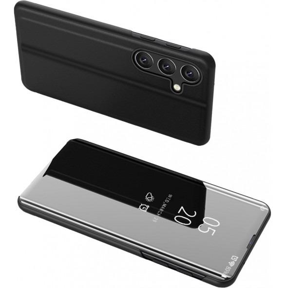 Hard Flip Fodral till Samsung Galaxy A25 Clear View Fodral - Svart