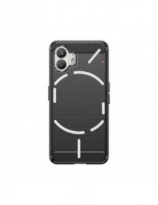 Carbon Case silikonfodral till Nothing Phone 2 - svart