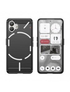 Carbon Case silikonfodral till Nothing Phone 2 - svart