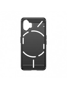 Carbon Case silikonfodral till Nothing Phone 2 - svart