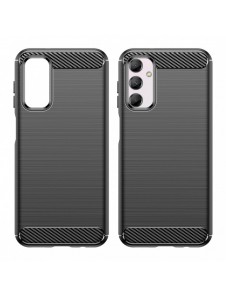 Flexibelt karbonmönsterfodral till Samsung Galaxy M14 Carbon Case - svart