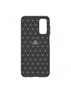Flexibelt karbonmönsterfodral till Samsung Galaxy M14 Carbon Case - svart