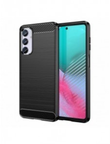 Flexibelt karbonmönsterfodral till Samsung Galaxy M54 Carbon Case - svart