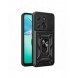 Hybrid Armor Camshield fodral till Tecno Pop 7 med kameraskydd - svart