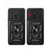 Hybrid Armor Camshield fodral till Tecno Pop 7 med kameraskydd - svart