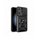 Hybrid Armor Camshield fodral till Tecno Spark 10 med kameraskydd - svart