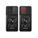 Hybrid Armor Camshield fodral till Tecno Spark 10 med kameraskydd - svart