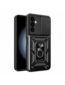 Hybrid Armor Camshield fodral till Samsung M34 med kameraskydd - svart