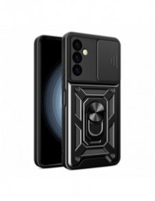 Hybrid Armor Camshield fodral till Samsung M34 med kameraskydd - svart