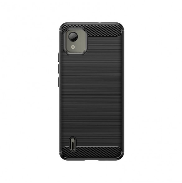 Carbon Case silikonfodral till Nokia C110 - svart