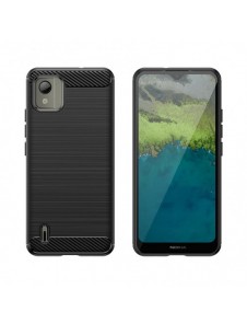 Carbon Case silikonfodral till Nokia C110 - svart