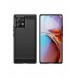 Carbon Case silikonfodral till Motorola Edge 40 Pro - svart