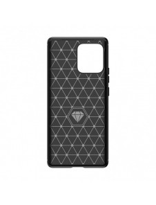 Carbon Case silikonfodral till Motorola Edge 40 Pro - svart